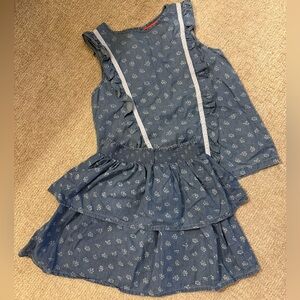 Floral Boden top and skirt. Size 13/14 kids or adult XS